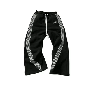 Black trousers with stripes 4460